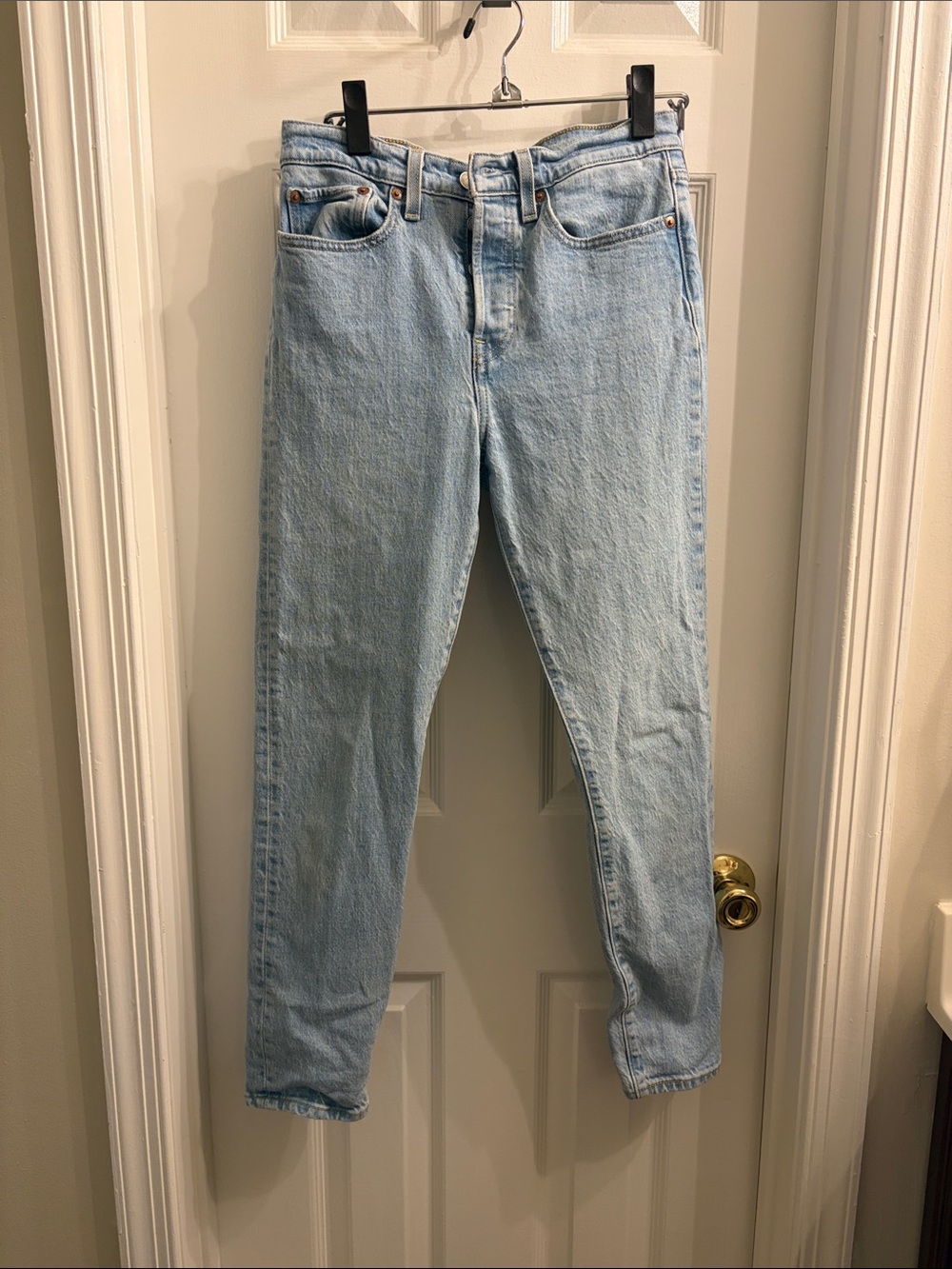 Levi's Wedgie Light Wash High-Rise Straight Jeans